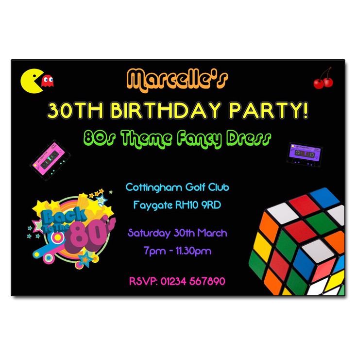 80s Party Invitations Template Free 80s Retro Party Invitation 80s Party Invites