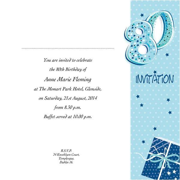 80th Birthday Invitation Sample 80th Birthday Invitation Wording A Birthday Cake 80th Birthday Invitation Sample 80th Birthday Invitation Wording A Birthday Cake