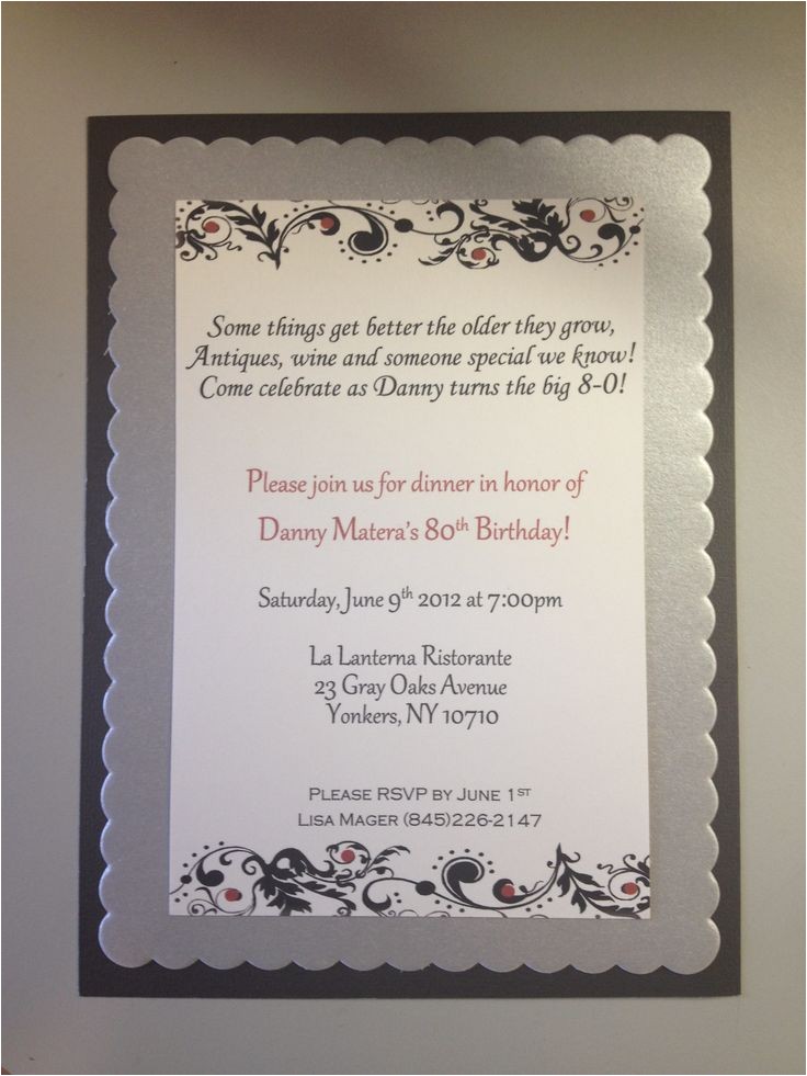 80th Birthday Invitation Wording Quotes for 80th Birthday Invitations Quotesgram