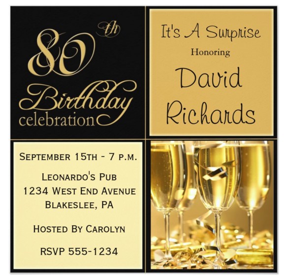 80th Birthday Invitations Templates Free 26 80th Birthday Invitation Templates Free Sample