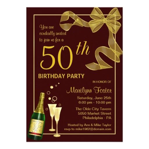 85 Year Old Birthday Invitations 24 Best 50th Birthday Invitation Templates Images On