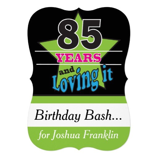 85 Year Old Birthday Invitations Surprise 85th Birthday Party Gifts T Shirts Art