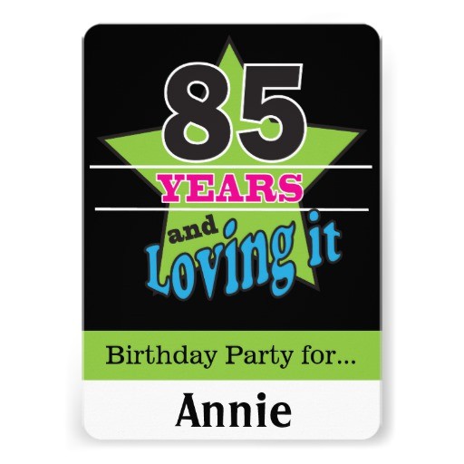 85 Year Old Birthday Invitations Surprise 85th Birthday Party Gifts T Shirts Art