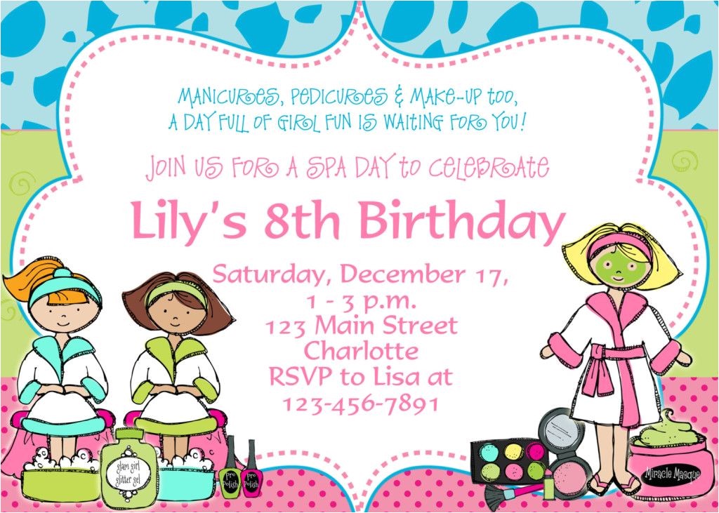 8th Birthday Invitation Templates Cool Free Template 8th Birthday Party Invitation Wording