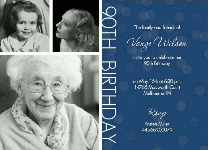 90th Birthday Party Invitations Templates Free 456 Best Celebrations Milestone Birthdays