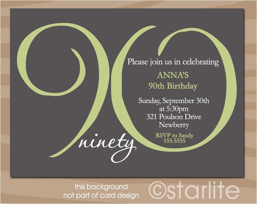 90th Birthday Party Invitations Templates Free 90th Birthday Invitations Birthday Party Invitations