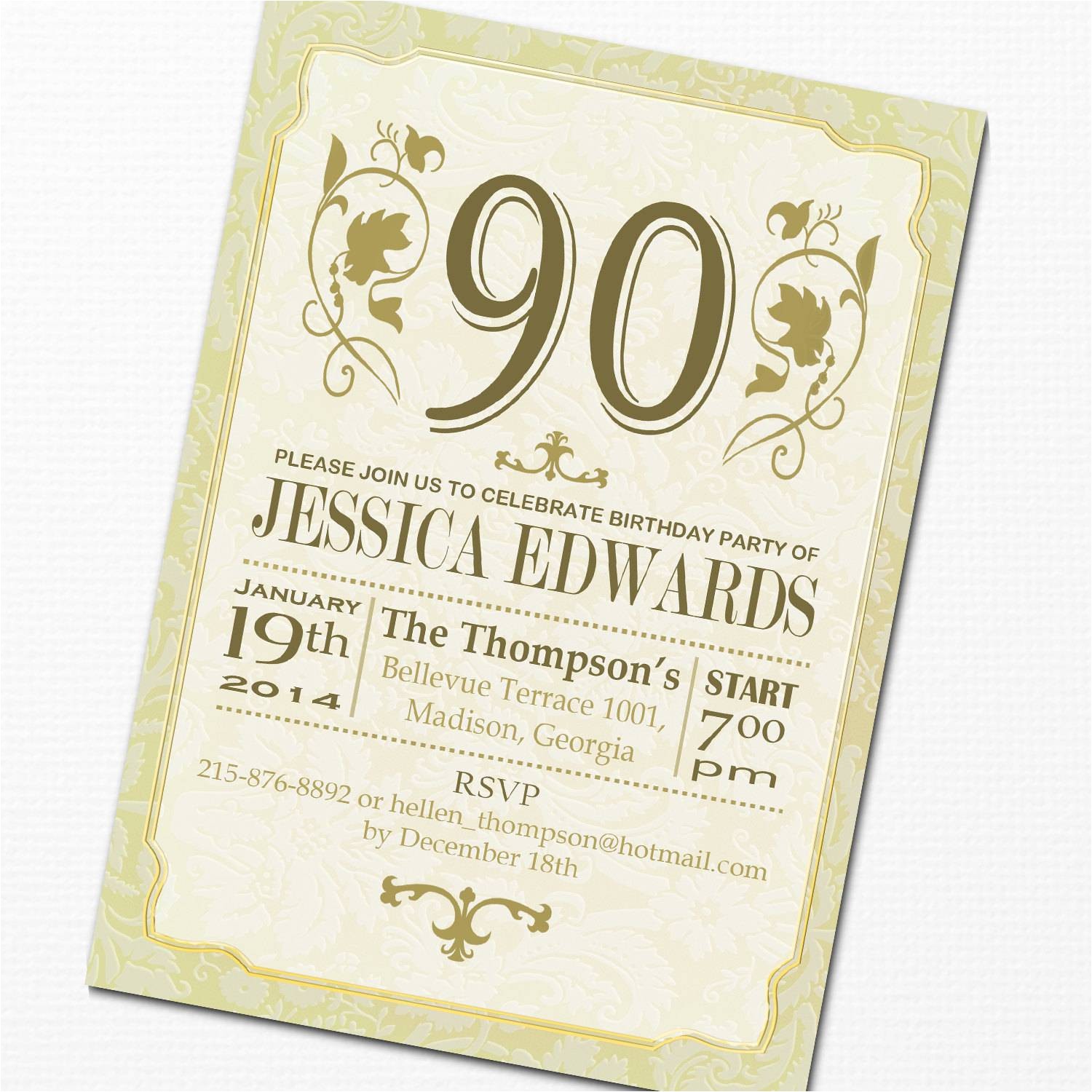 90th Birthday Photo Invitations 90th Birthday Party Invitations 90th Birthday Photo Invitations 90th Birthday Party Invitations