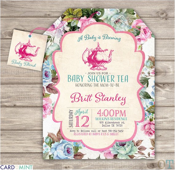 A Baby is Brewing Tea Party Baby Shower Invitations A Baby is Brewing Baby Shower Teaprintable Invitations theme A Baby is Brewing Tea Party Baby Shower Invitations A Baby is Brewing Baby Shower Teaprintable Invitations theme