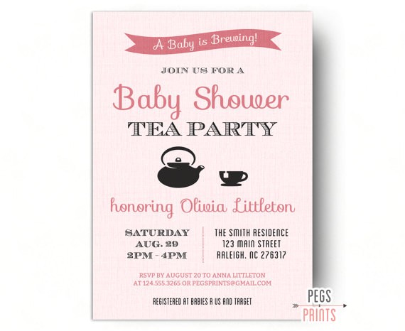 A Baby is Brewing Tea Party Baby Shower Invitations A Baby is Brewing Invitation Printable Baby Shower Tea A Baby is Brewing Tea Party Baby Shower Invitations A Baby is Brewing Invitation Printable Baby Shower Tea