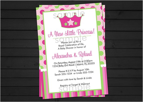 A New Little Princess Baby Shower Invitations Items Similar to Little Princess Baby Shower Invitation