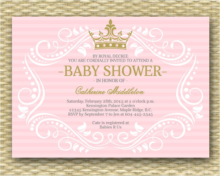A New Little Princess Baby Shower Invitations Royal Princess Baby Shower Invitation Little Princess Baby