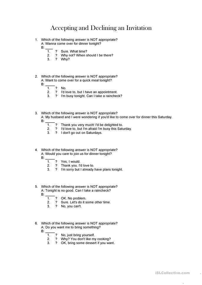 Accepting Birthday Invitation Accepting and Declining Invitations Worksheet Free Esl Accepting Birthday Invitation Accepting and Declining Invitations Worksheet Free Esl