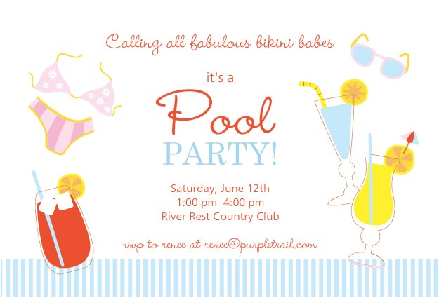 Adult Pool Party Invitations Adult Pool Party Quotes Quotesgram