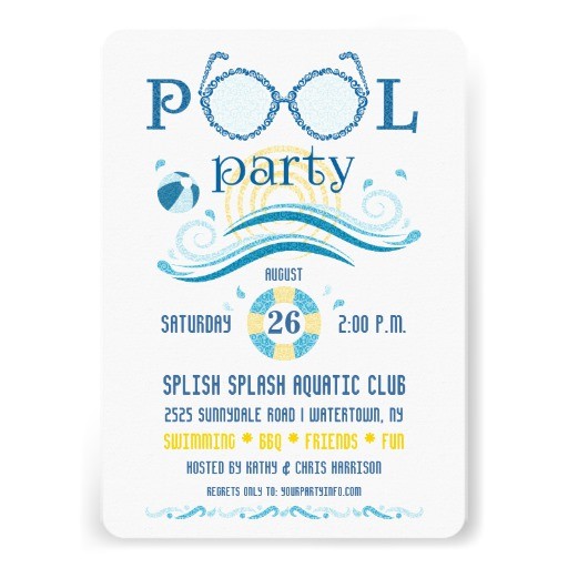 Adult Pool Party Invitations Pool Party Invitation
