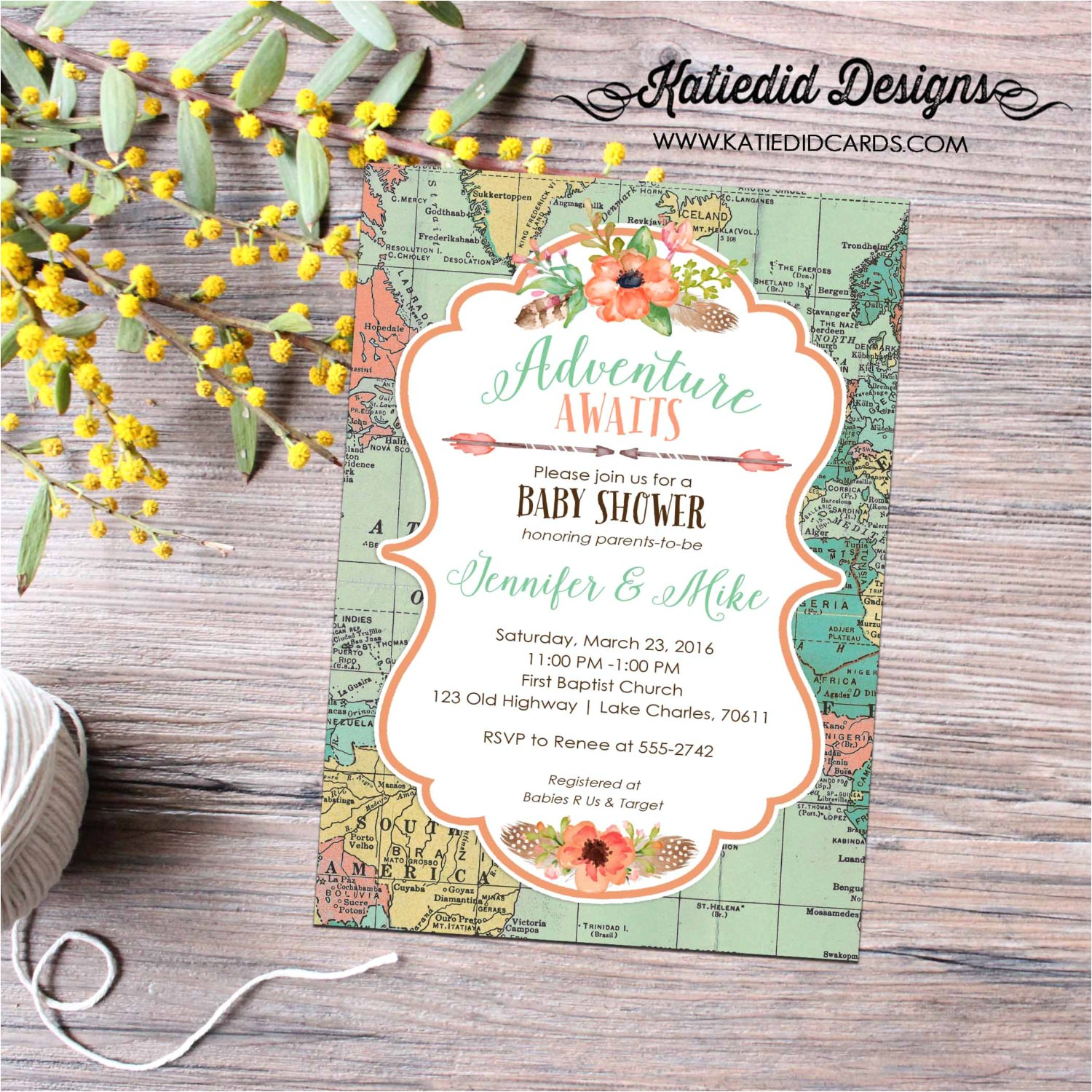 Adventure themed Baby Shower Invitations Adventure Awaits Baby Shower Invitation Gender Neutral Reveal