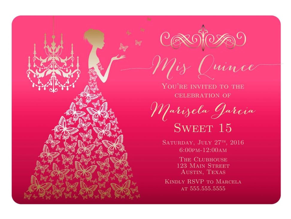 Affordable Quinceanera Invitations Quinceanera Invitation Templates Quinceaneras Invitations