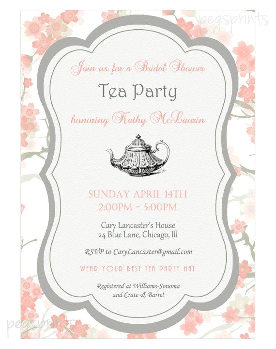 Afternoon Tea Party Invitation Ideas Best 25 High Tea Invitations Ideas On Pinterest