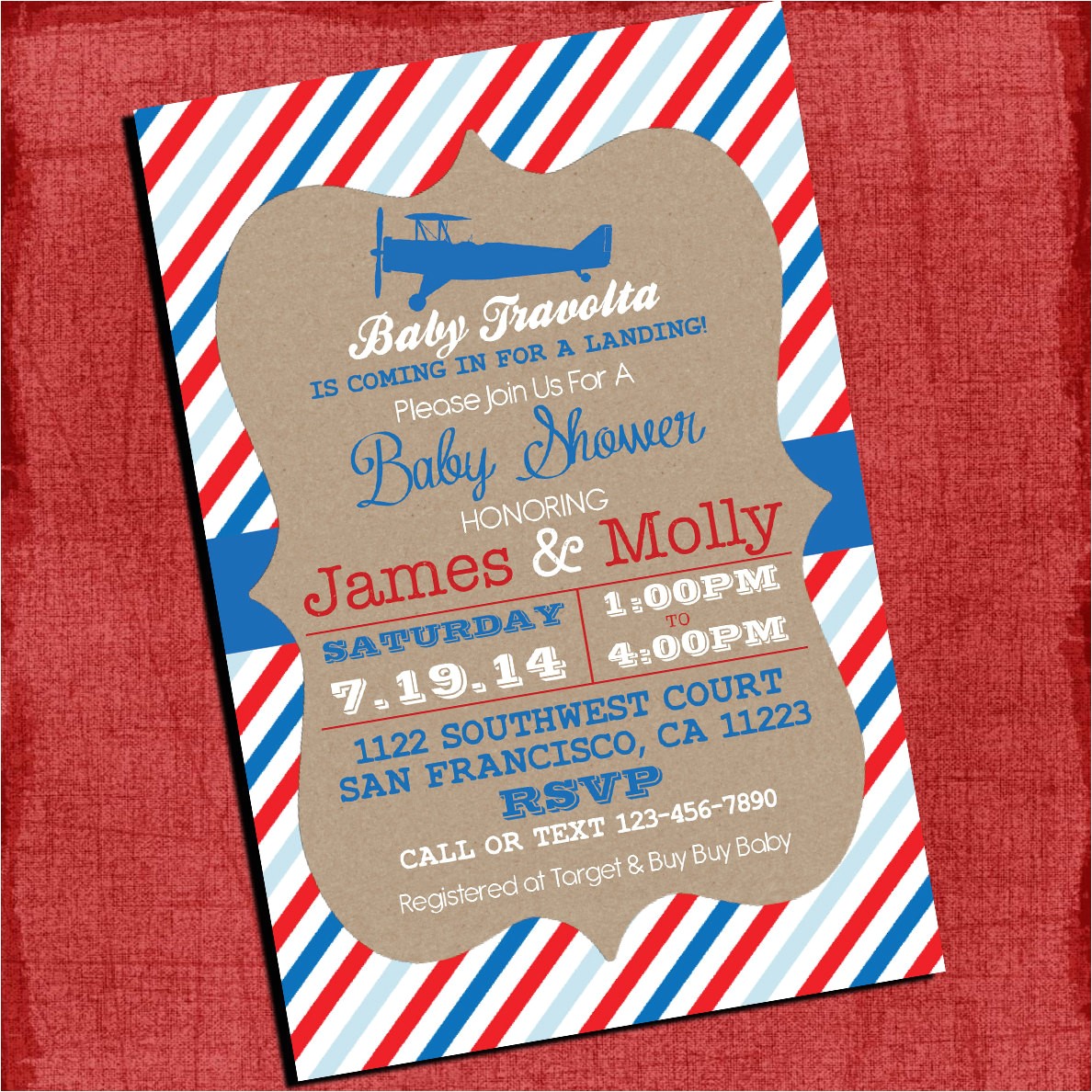 Airplane themed Baby Shower Invitations Airplane theme Baby Shower Invitation Vintage Invite 4×6 or