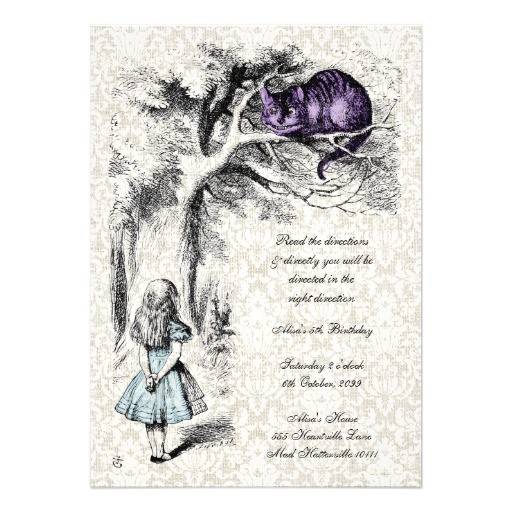 Alice In Wonderland Tea Party Invitation Ideas Alice In Wonderland Mad Hatters Tea Party Birthday 5×7