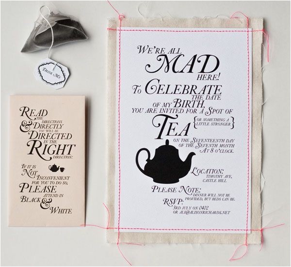 Alice In Wonderland Tea Party Invitation Ideas Alice In Wonderland Tea Party Invitation Wording
