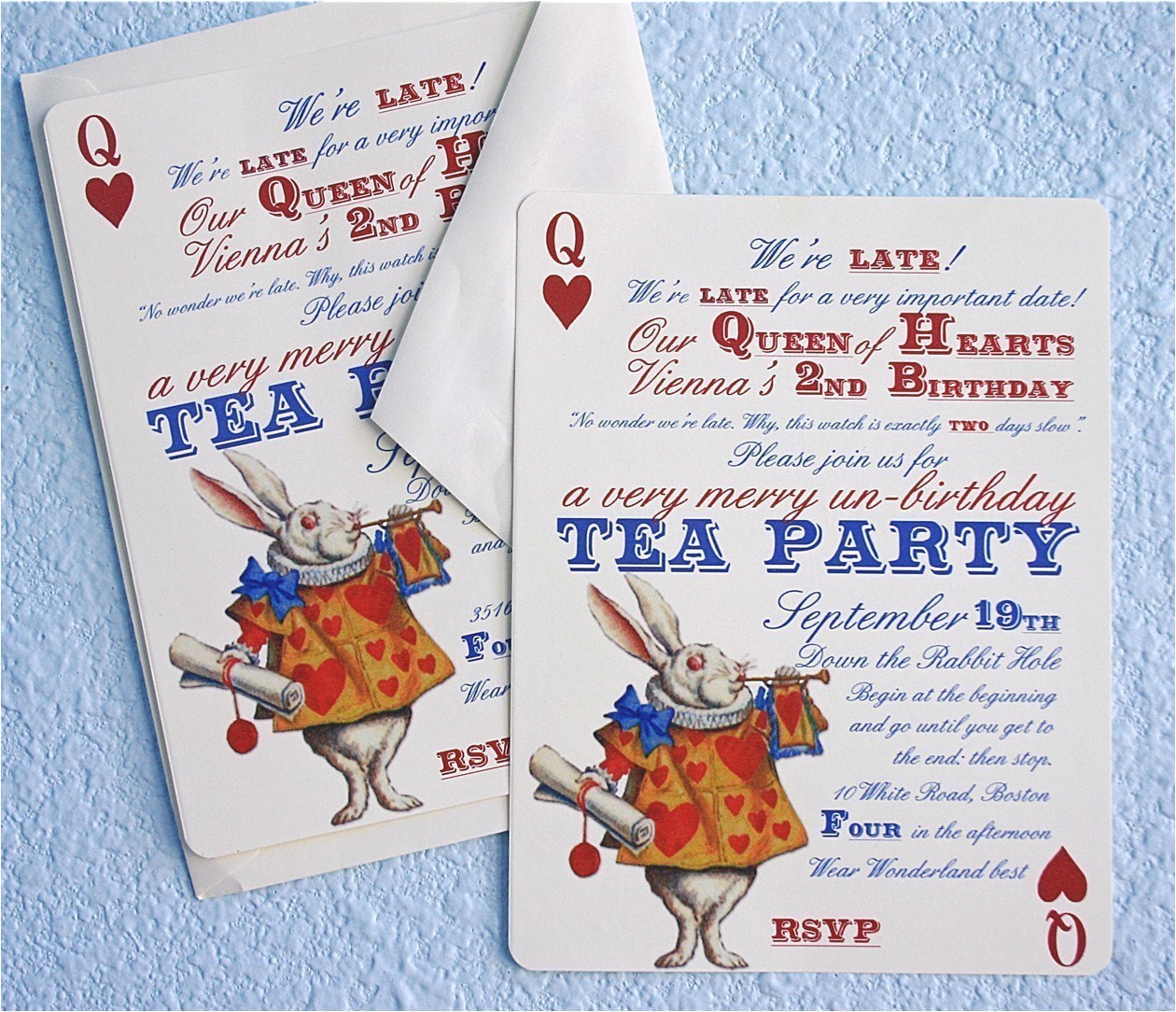 Alice In Wonderland Tea Party Invitation Ideas Alice In Wonderland Un Birthday Tea Party Invitations Thank