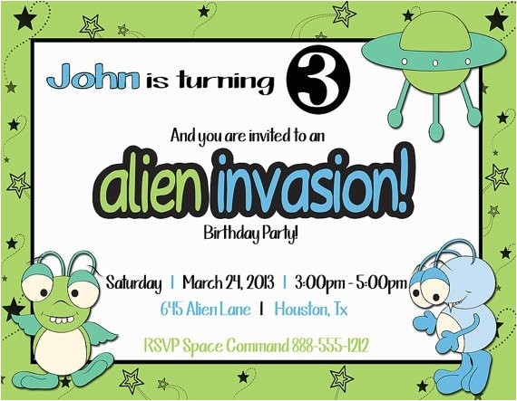 Alien Birthday Party Invitations 17 Best Images About Alien Party On Pinterest Birthday