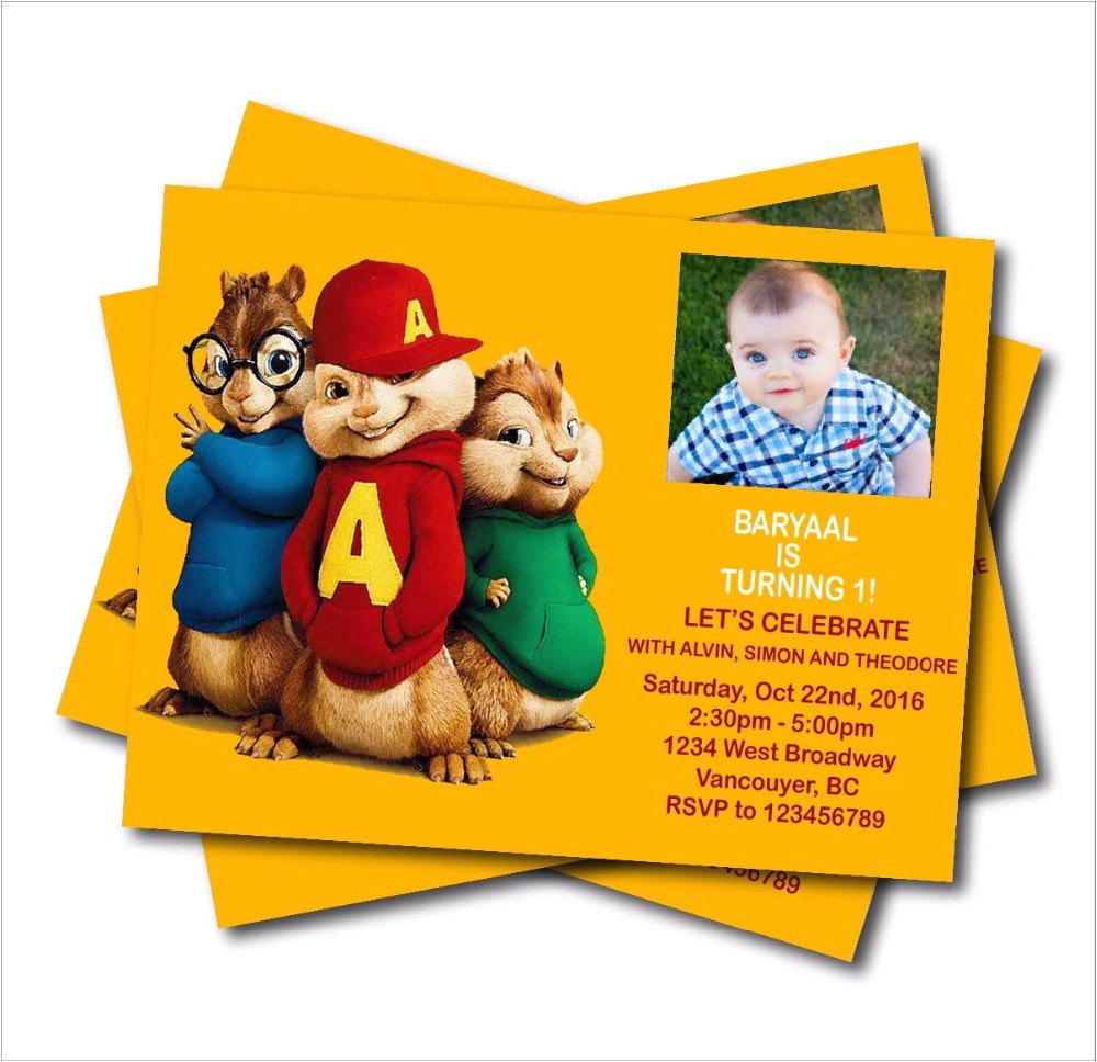 Alvin and the Chipmunks Birthday Invitation Template Tips for Choosing Alvin and the Chipmunks Birthday