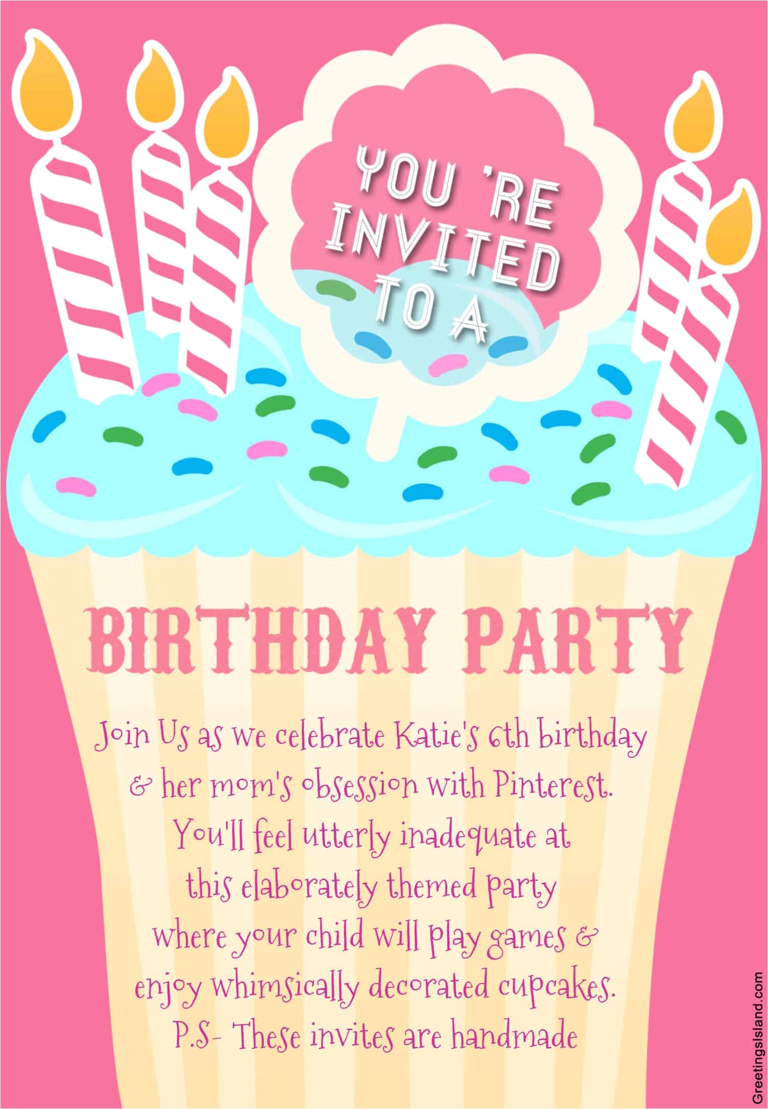 An Invitation for A Birthday Party Honest Birthday Party Invitations