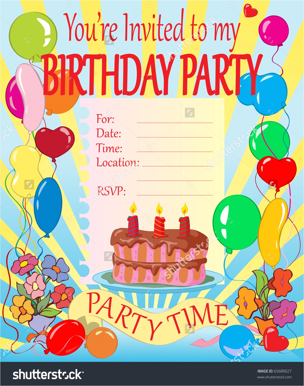 An Invitation for A Birthday Party top 19 Invitation Cards for Birthday Party