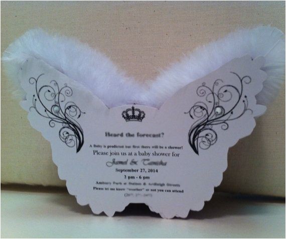 Angel Wings Baby Shower Invitations Angel Wing Invitations 20 In A Set for Angel by