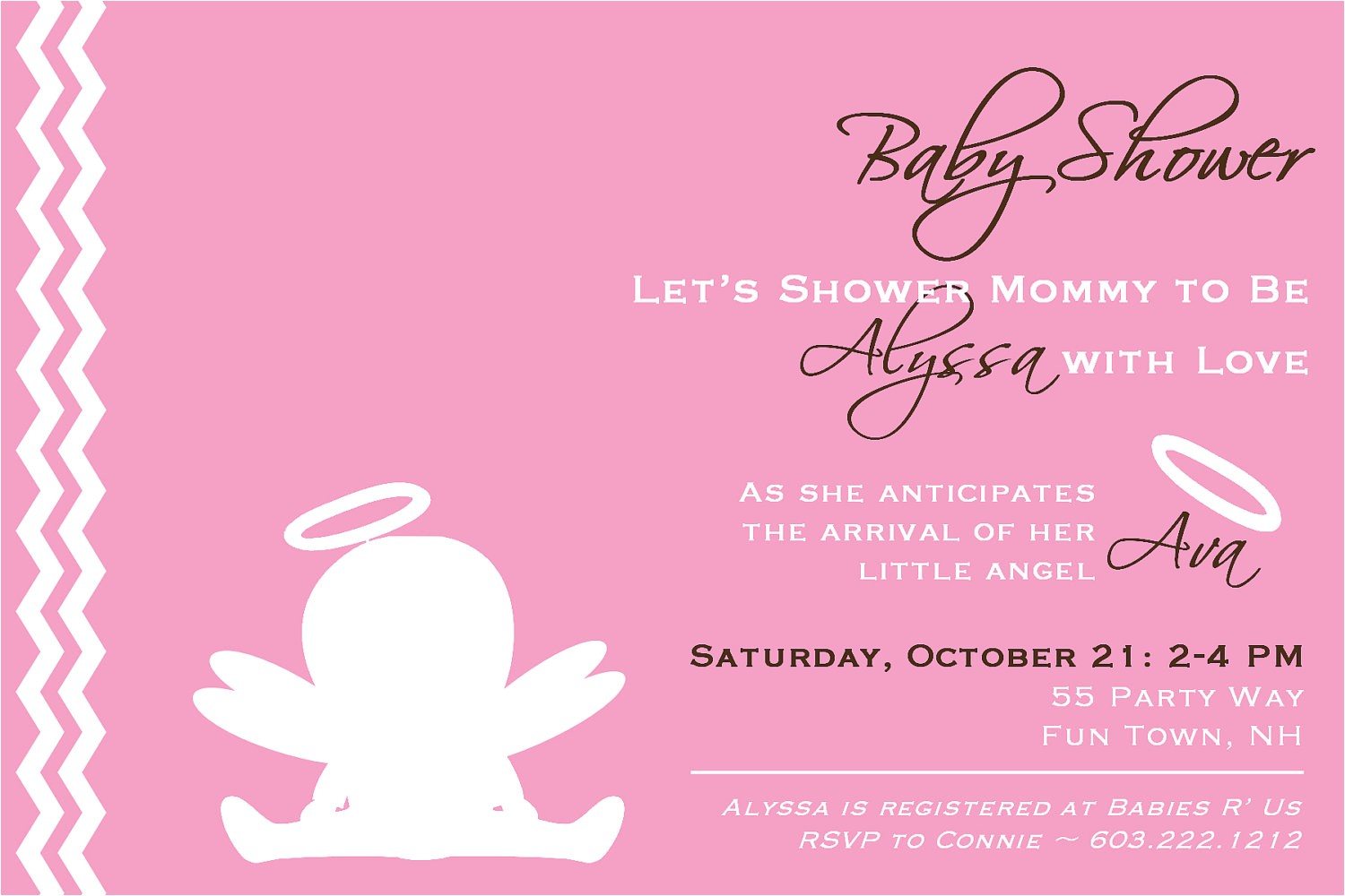 Angel Wings Baby Shower Invitations Angel Wing Invitations Images