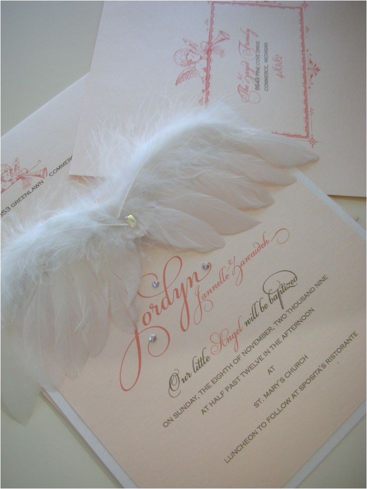 Angel Wings Baby Shower Invitations Best 25 Angel Baby Shower Ideas On Pinterest