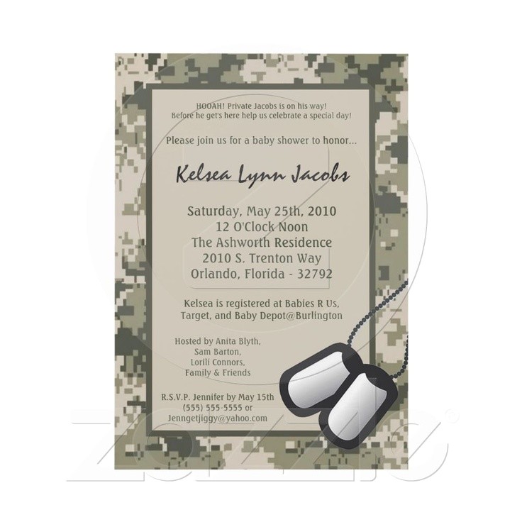 Army themed Baby Shower Invitations 1000 Images About Army Invitations On Pinterest