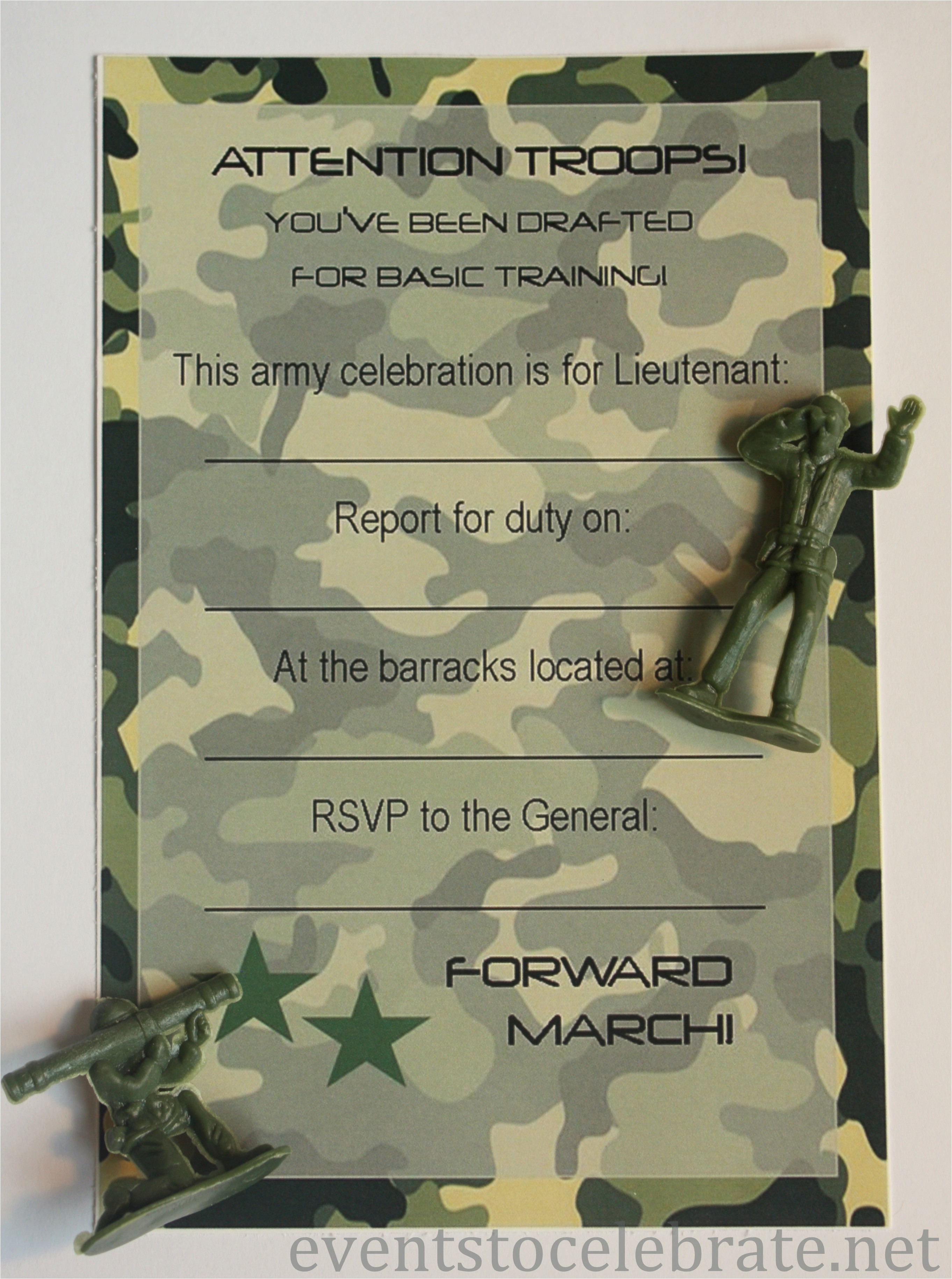 Army themed Baby Shower Invitations Free Printable Invitations Army Car Racing & Swim Party