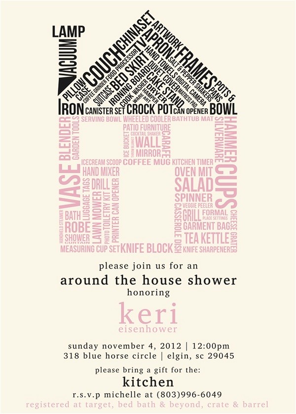 Around the House Bridal Shower Invitations Around the House Wedding Shower Invitation On Behance