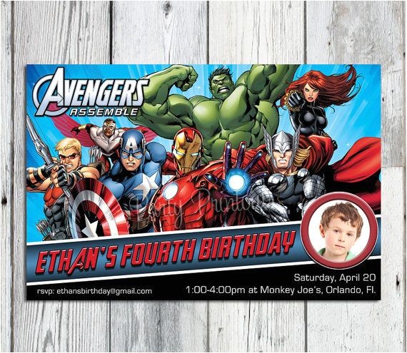 Avengers Birthday Invitations Custom Free the Avengers Birthday Invitation Printable Super Hero