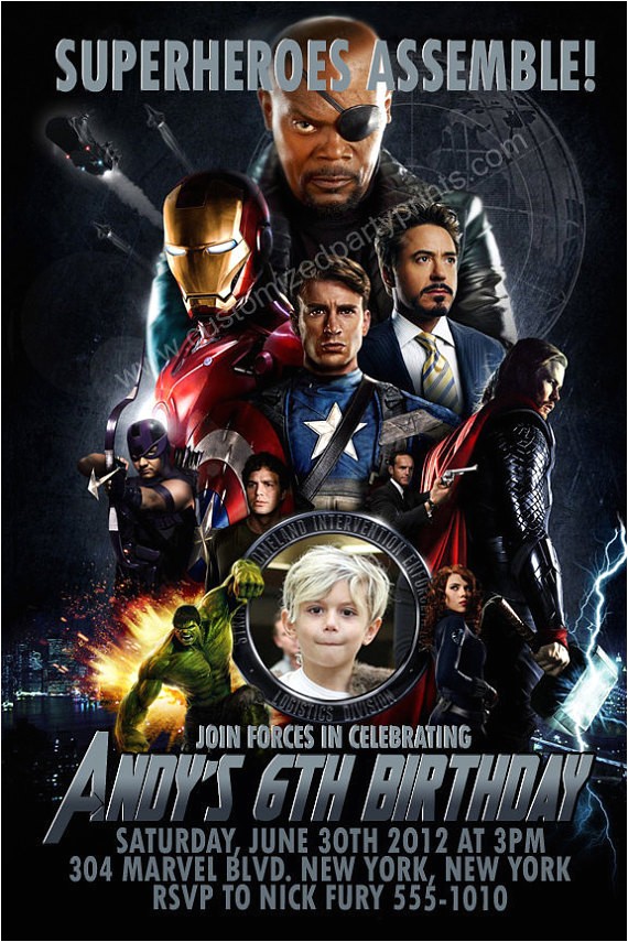 Avengers Birthday Invitations Custom Items Similar to Personalized Avengers Invitations Custom