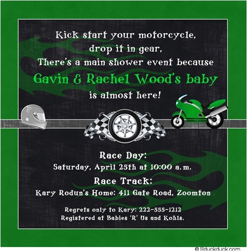 Baby Boy Race Car Shower Invitations Race Car Shower Invitation Baby Boy Horsepower Red