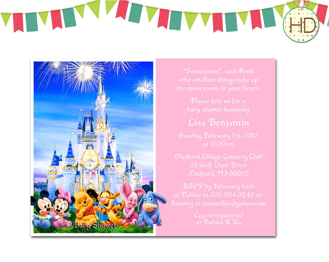 Baby Disney Baby Shower Invitations Disney Baby Shower Invitation Disney Castle Baby by Baby Disney Baby Shower Invitations Disney Baby Shower Invitation Disney Castle Baby by