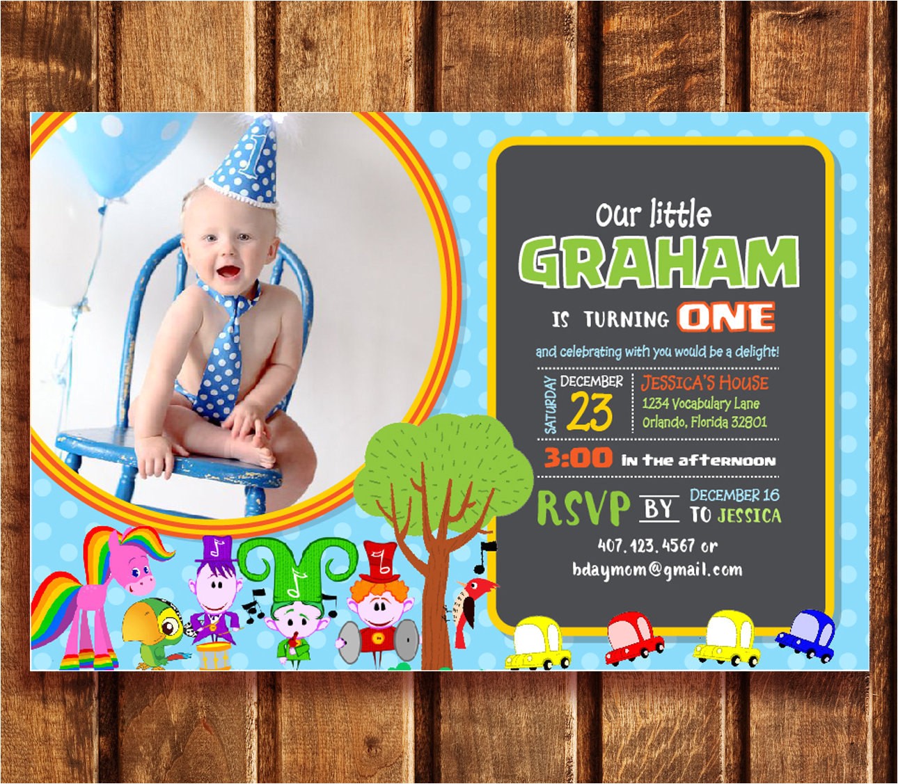 Baby First Tv Birthday Invitations Baby First Tv Birthday Party Invitations Baby First Tv