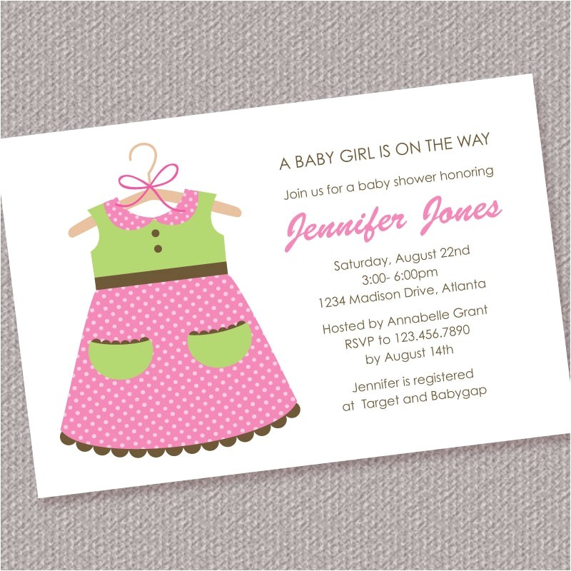 Baby Girl Shower Invitation Wording Examples Baby Girl Shower Invitations Wording
