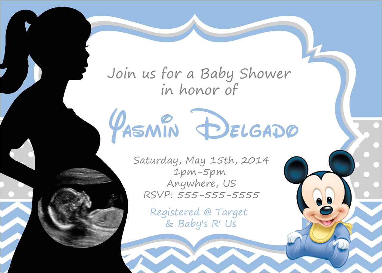 Baby Mickey Mouse Baby Shower Invitations Mickey Mouse Baby Shower Invitations for Boys Party Xyz