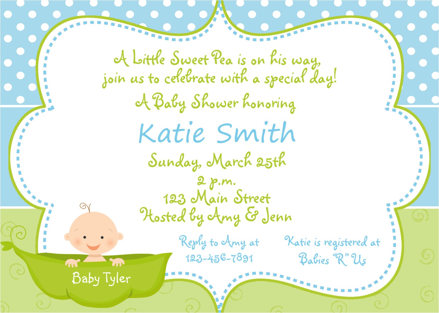 Baby Shower Invit Baby Shower Invitations for Boy & Girls Baby Shower