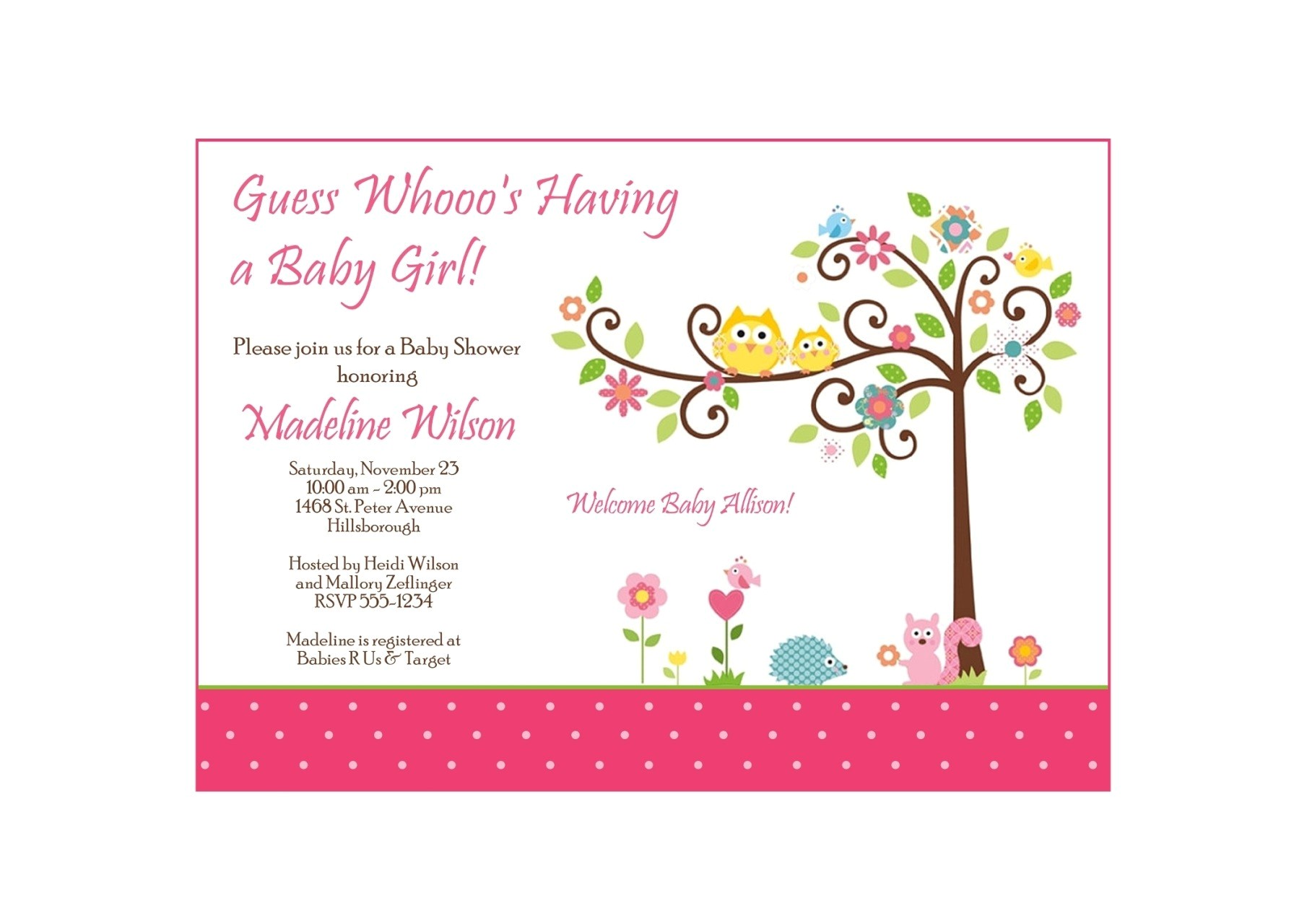 Baby Shower Invitation Acceptance Best Owl Baby Shower Invitations Diy Parecloud