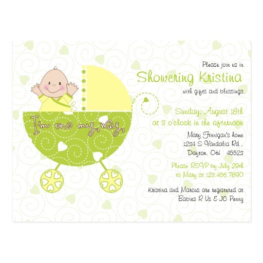 Baby Shower Invitation Ideas for Unknown Gender Baby Shower Invitation for Gender Unknown Carriage