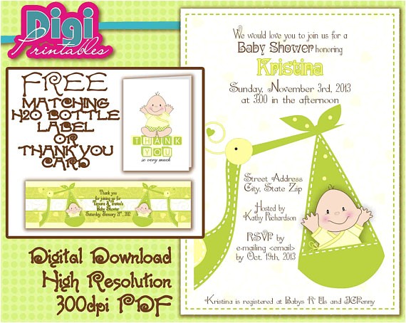 Baby Shower Invitation Ideas for Unknown Gender Baby Shower Invitation Gender Unknown Digital by