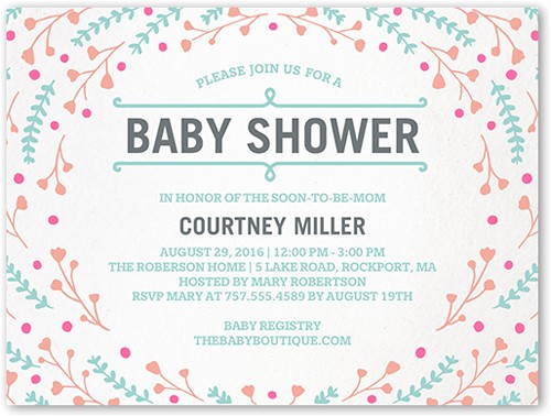 Baby Shower Invitation Information Shutterfly Baby Shower Invitations – Diabetesmangfo