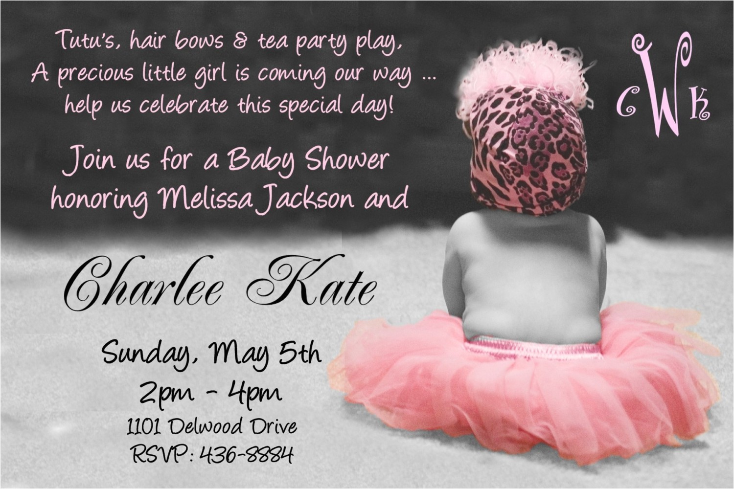 Baby Shower Invitation Wording for Girls Baby Shower Invitation Wording for A Girl