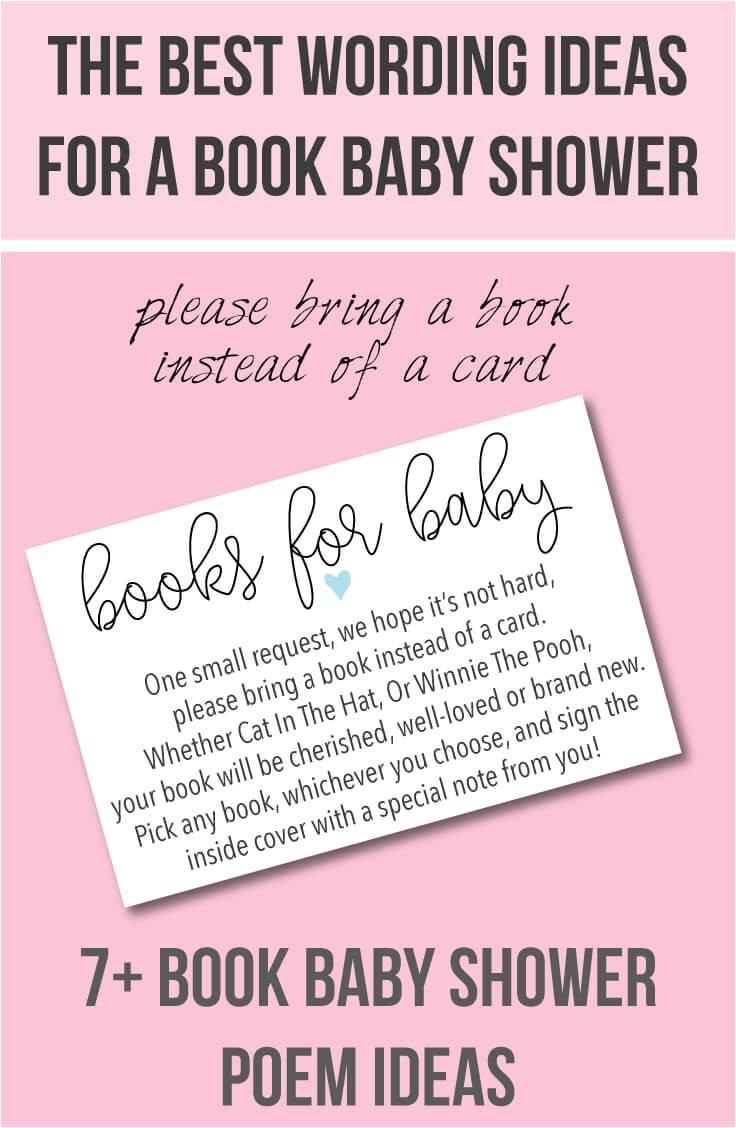 Baby Shower Invitations asking for Books Book Baby Shower Invitations & Wording Ideas
