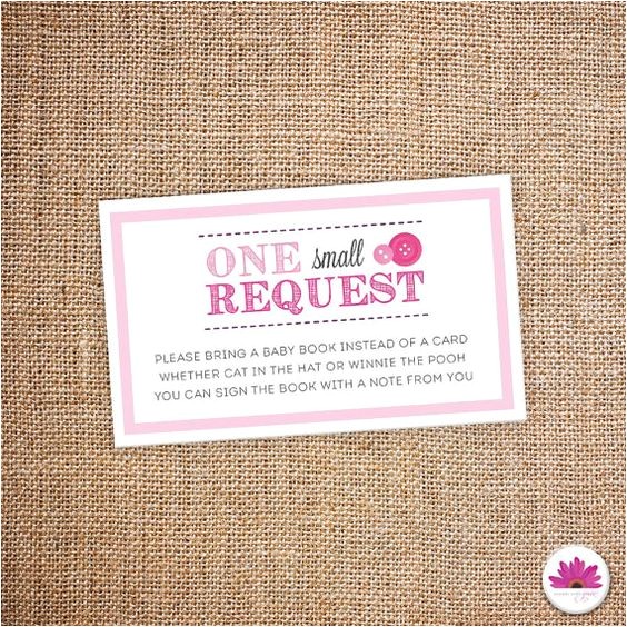 Baby Shower Invitations asking for Books Children S Book Request – Baby Shower Digital File